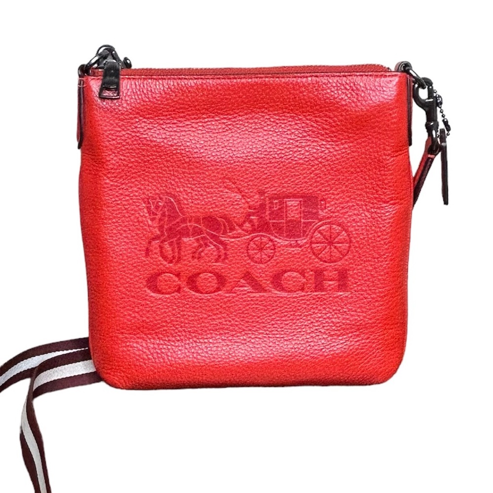 Coach Jes Slim Leather Crossbody Horse And Carriage I… Gem